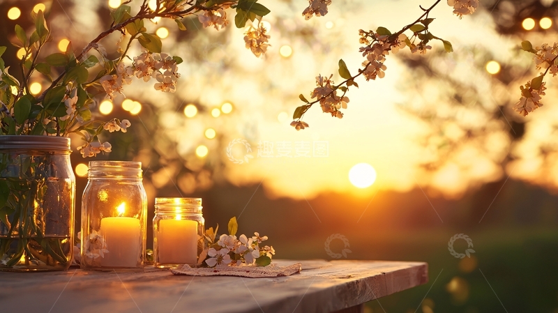 高清大图下载【趣麦麦图】温暖的烛光高清图片