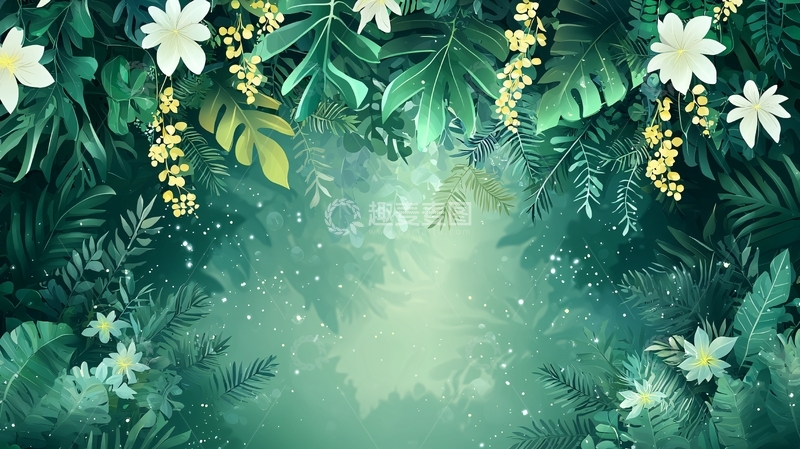 高清大图下载【趣麦麦图】繁茂绿植高清图片