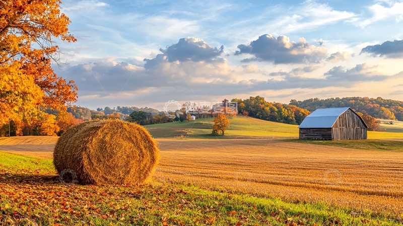 高清大图下载【趣麦麦图】秋日农田高清图片