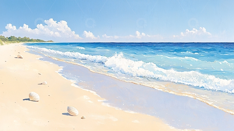 高清大图下载【趣麦麦图】海滩风景高清图片