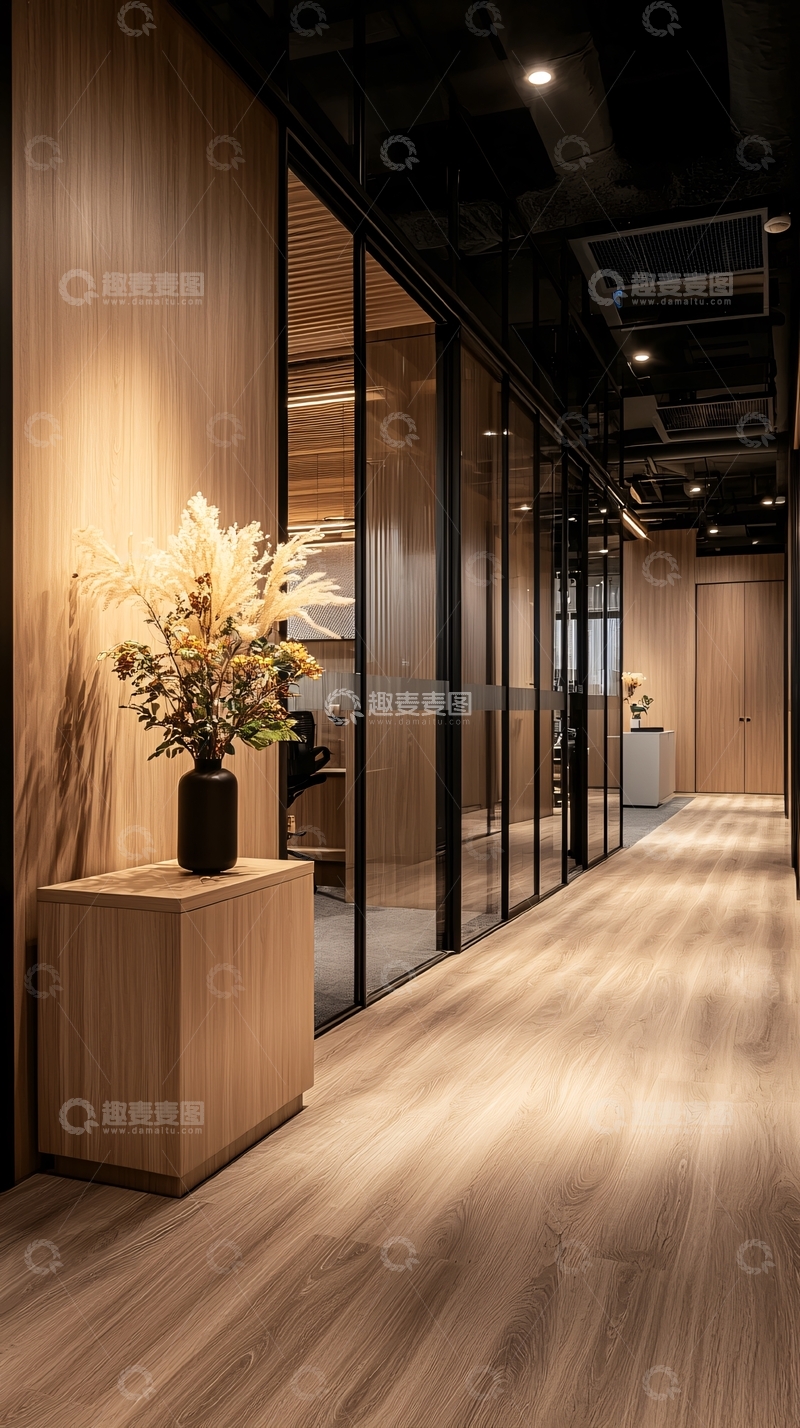 高清大图下载【趣麦麦图】现代办公室走廊
