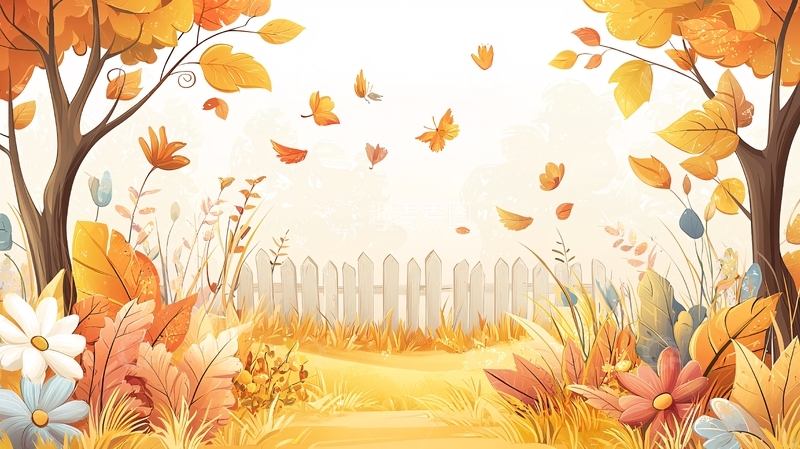 高清大图下载【趣麦麦图】秋日花园的童话感
