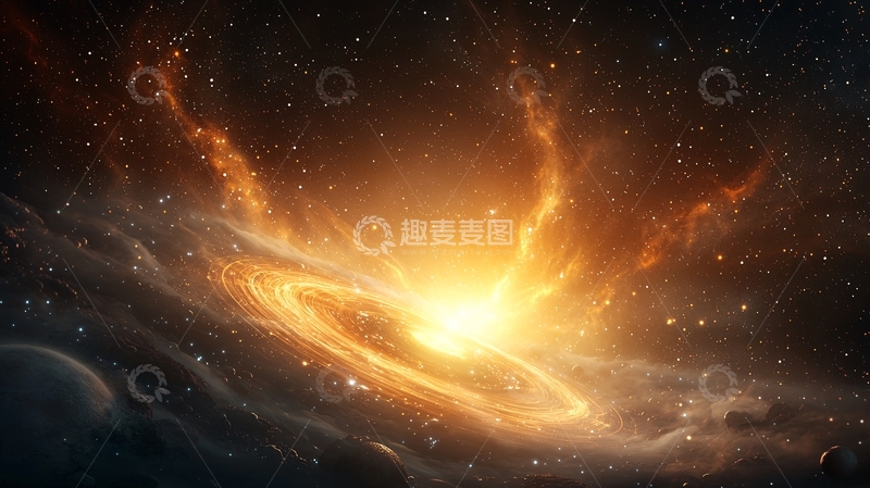 高清大图下载【趣麦麦图】宇宙中心爆发的星云