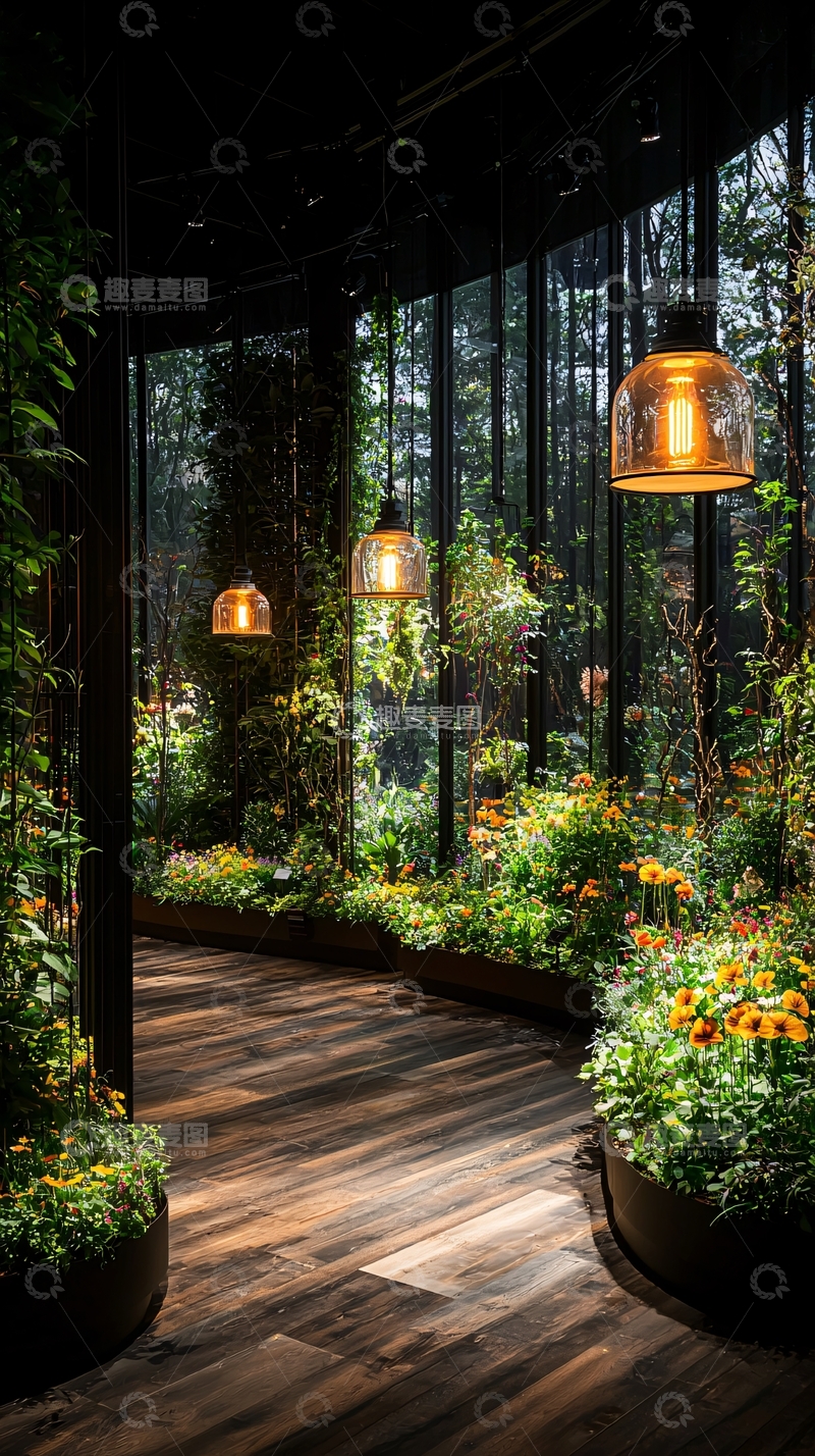 高清大图下载【趣麦麦图】室内绿植环绕