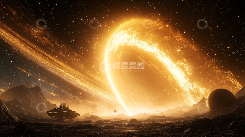 高清大图下载【趣麦麦图】黑洞边缘高清图片