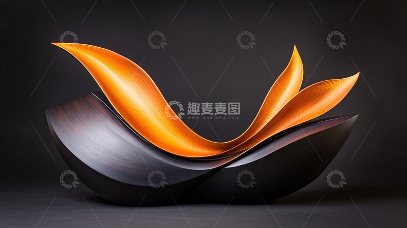 高清大图下载【趣麦麦图】艺术花瓣雕塑