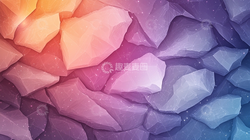 高清大图下载【趣麦麦图】彩色石头堆砌背景