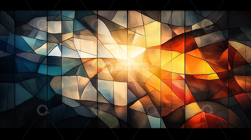 高清大图下载【趣麦麦图】抽象光线手掌图案