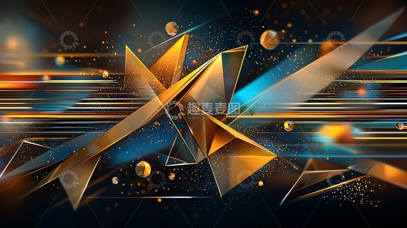 高清大图下载【趣麦麦图】抽象几何背景