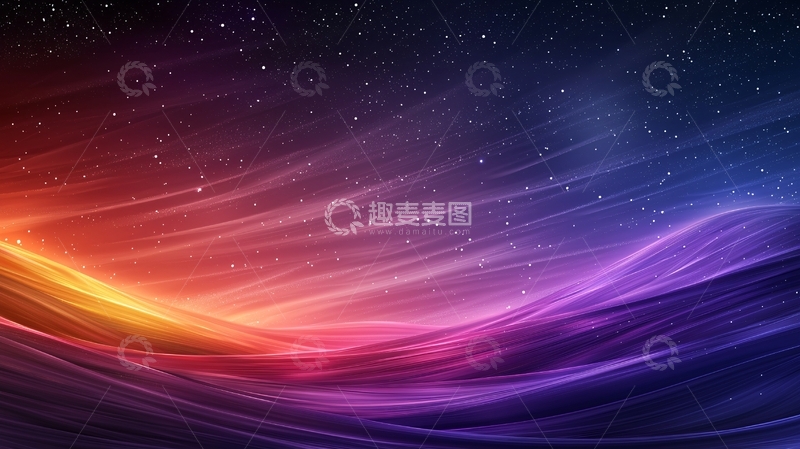 高清大图下载【趣麦麦图】绚丽星空背景图片