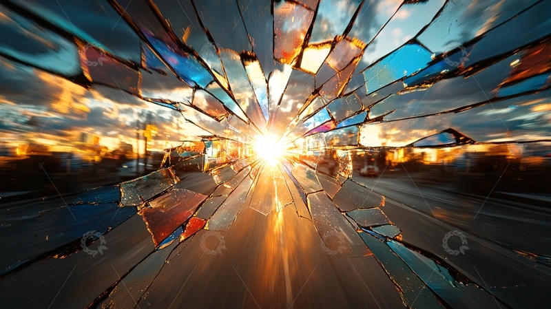 高清大图下载【趣麦麦图】破碎的玻璃看见光明