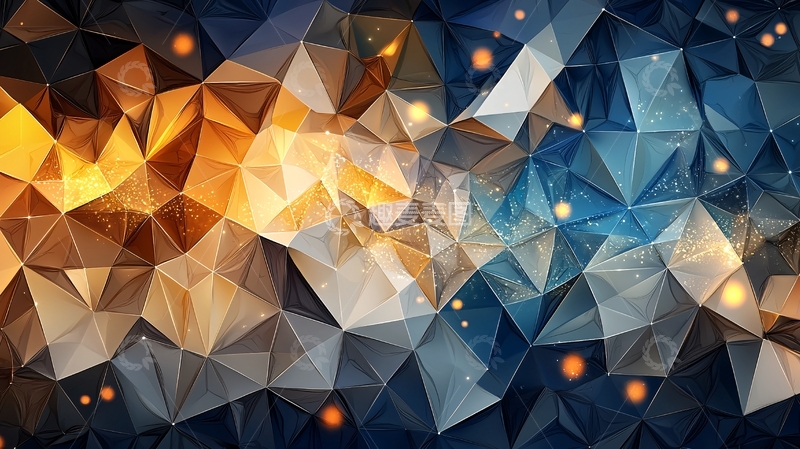 高清大图下载【趣麦麦图】多边形抽象背景