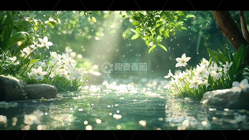 高清大图下载【趣麦麦图】清新唯美的小溪流水