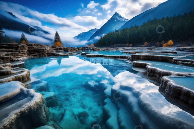 高清大图下载【趣麦麦图】清澈的水池风景