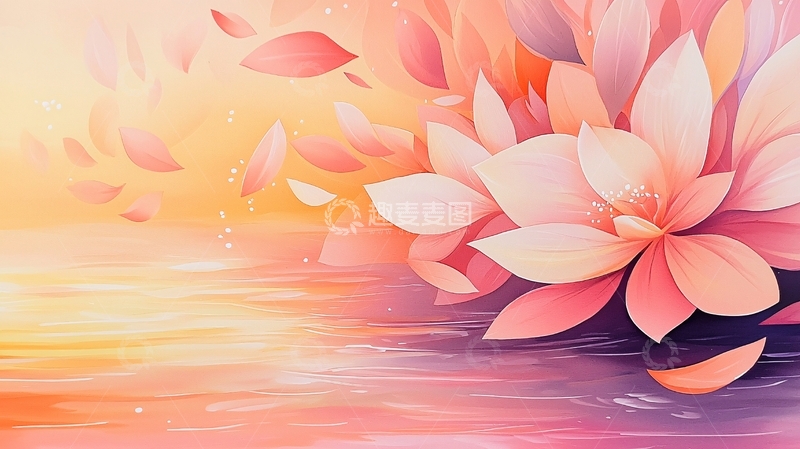 高清大图下载【趣麦麦图】粉色莲花高清图片