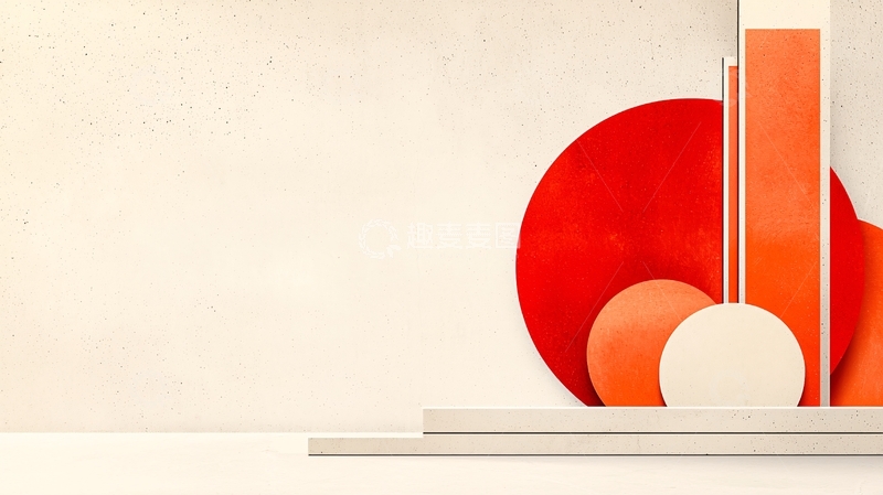 高清大图下载【趣麦麦图】几何形状组合的静物