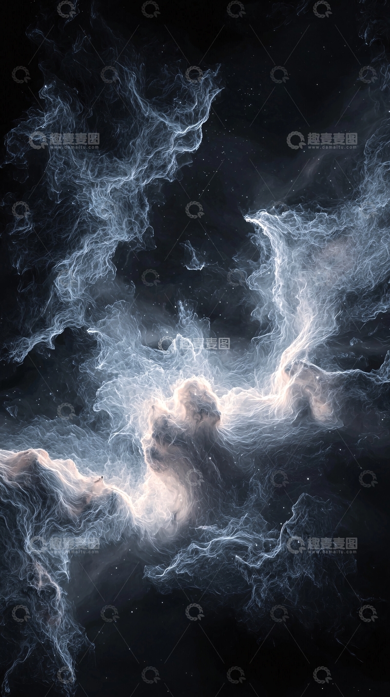 高清大图下载【趣麦麦图】宇宙星云黑暗背景