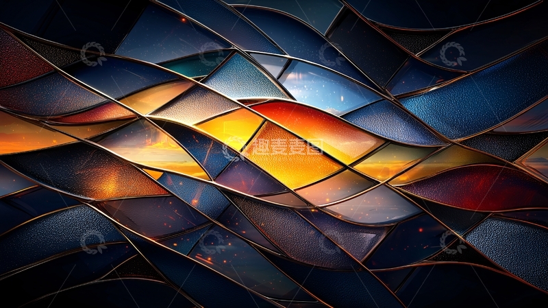 高清大图下载【趣麦麦图】抽象艺术波浪