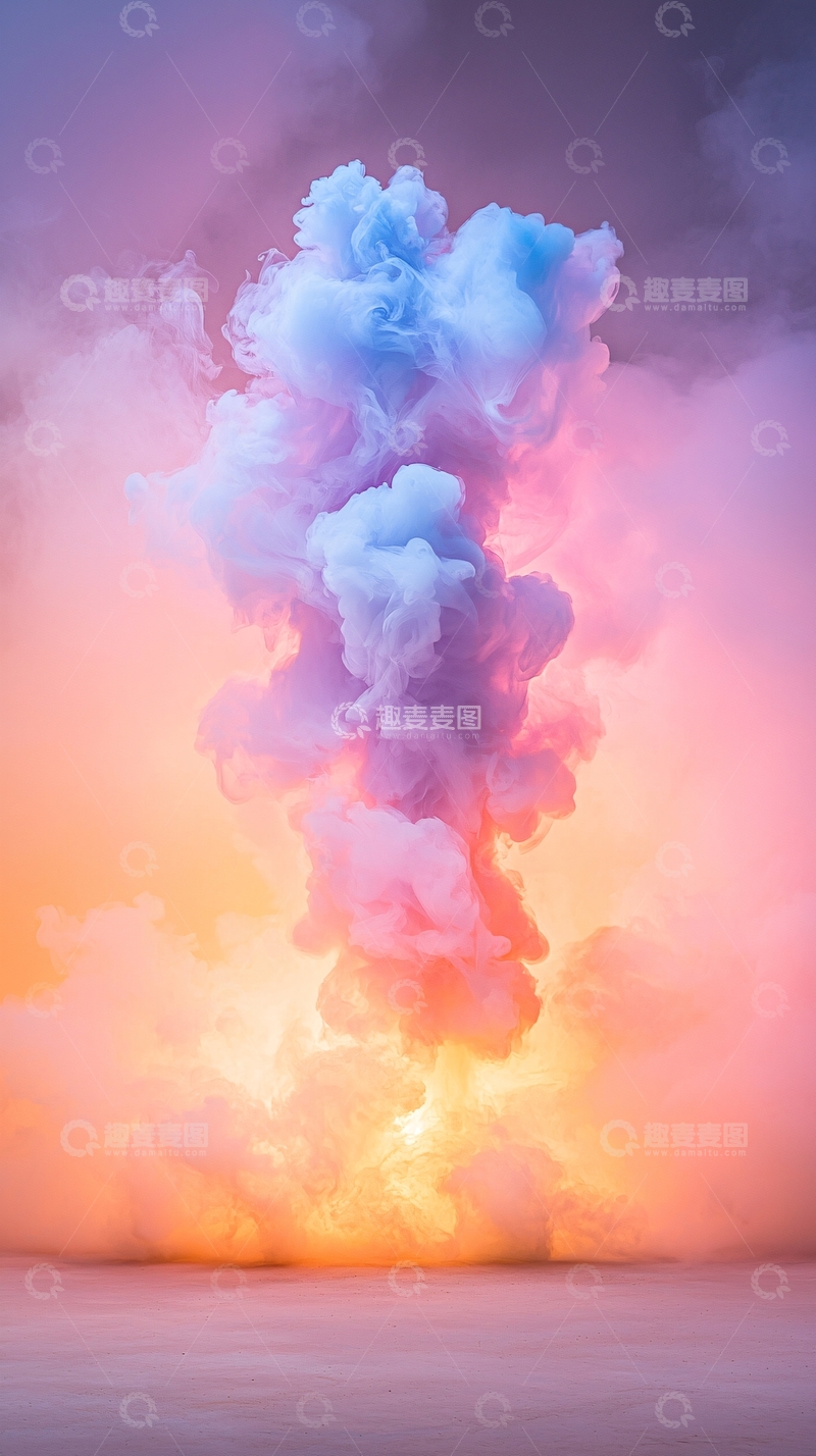 高清大图下载【趣麦麦图】彩色烟雾爆炸效果