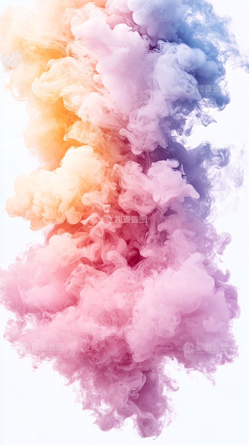 高清大图下载【趣麦麦图】彩色烟雾抽象背景