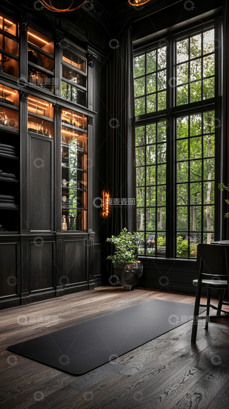 高清大图下载【趣麦麦图】深色系房间高清图片