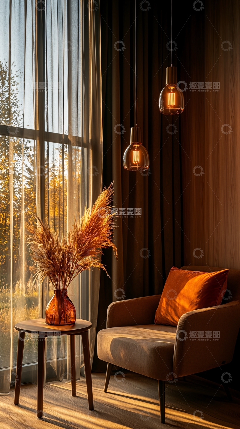 高清大图下载【趣麦麦图】秋日阳光透过窗户的角落