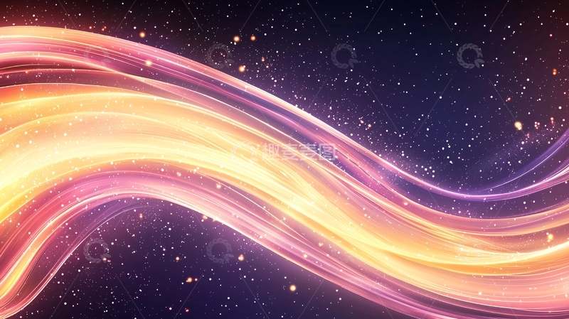 高清大图下载【趣麦麦图】光线流动梦幻背景