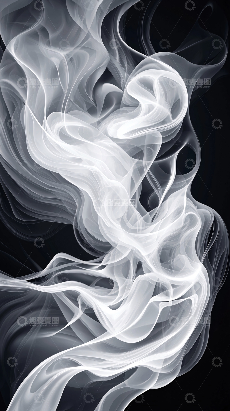 高清大图下载【趣麦麦图】白色烟雾高清图片