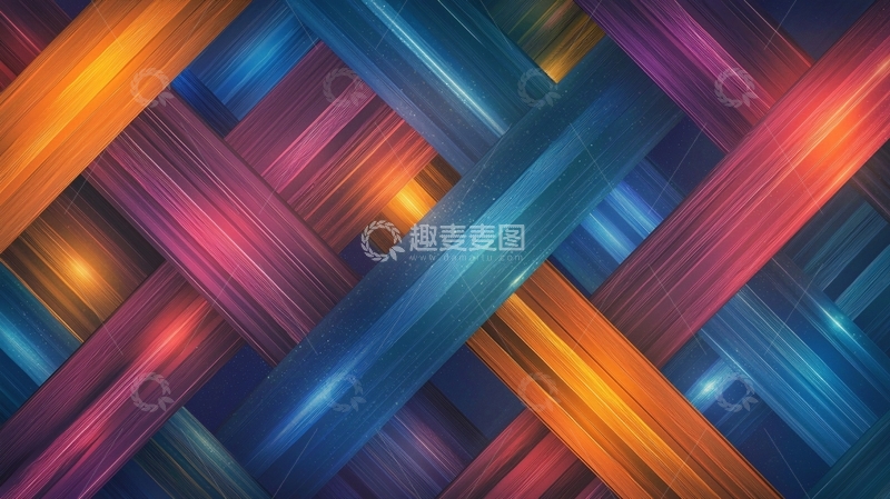 高清大图下载【趣麦麦图】彩色交织光线纹理