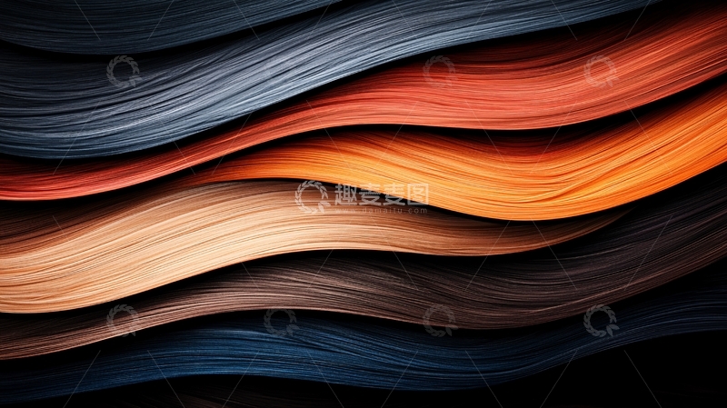 高清大图下载【趣麦麦图】多色波浪纹理