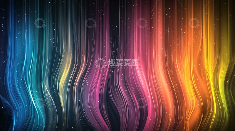 高清大图下载【趣麦麦图】彩色光线交织的抽象背景