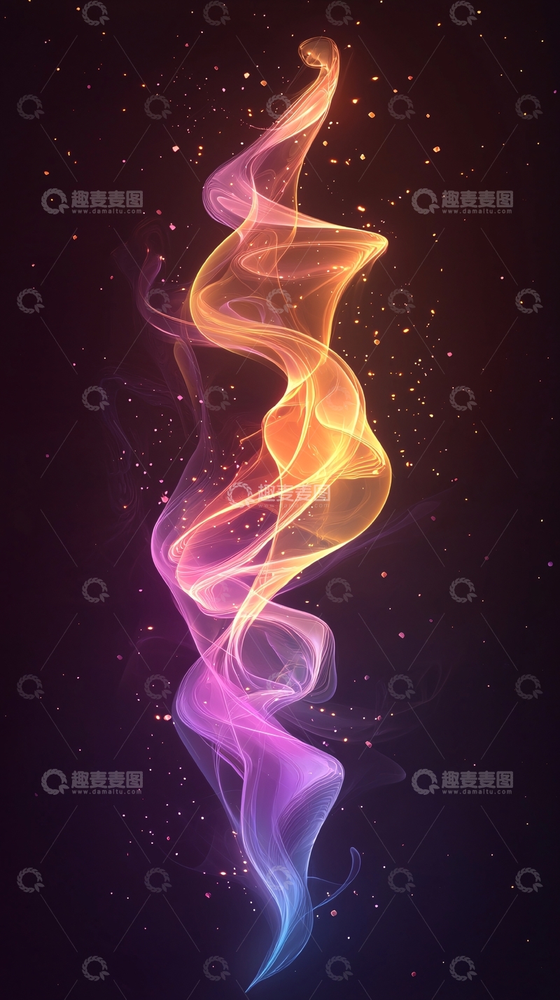 高清大图下载【趣麦麦图】彩色烟雾背景