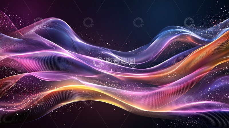 高清大图下载【趣麦麦图】抽象光波高清图片