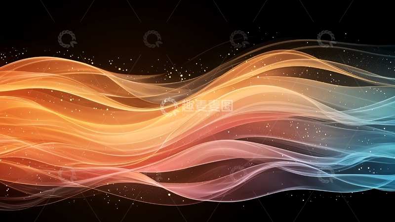 高清大图下载【趣麦麦图】抽象流动色彩背景