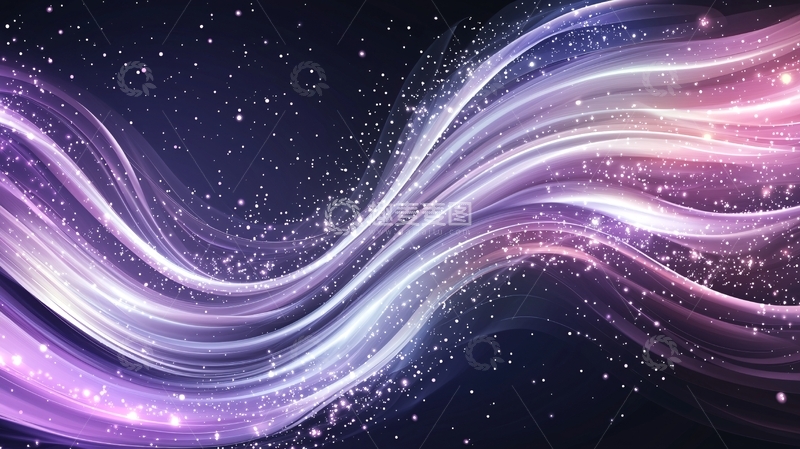 高清大图下载【趣麦麦图】紫色光线流动背景