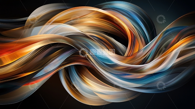 高清大图下载【趣麦麦图】抽象艺术色彩流动