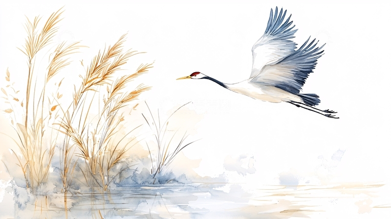 高清大图下载【趣麦麦图】水边芦苇丛高清图片