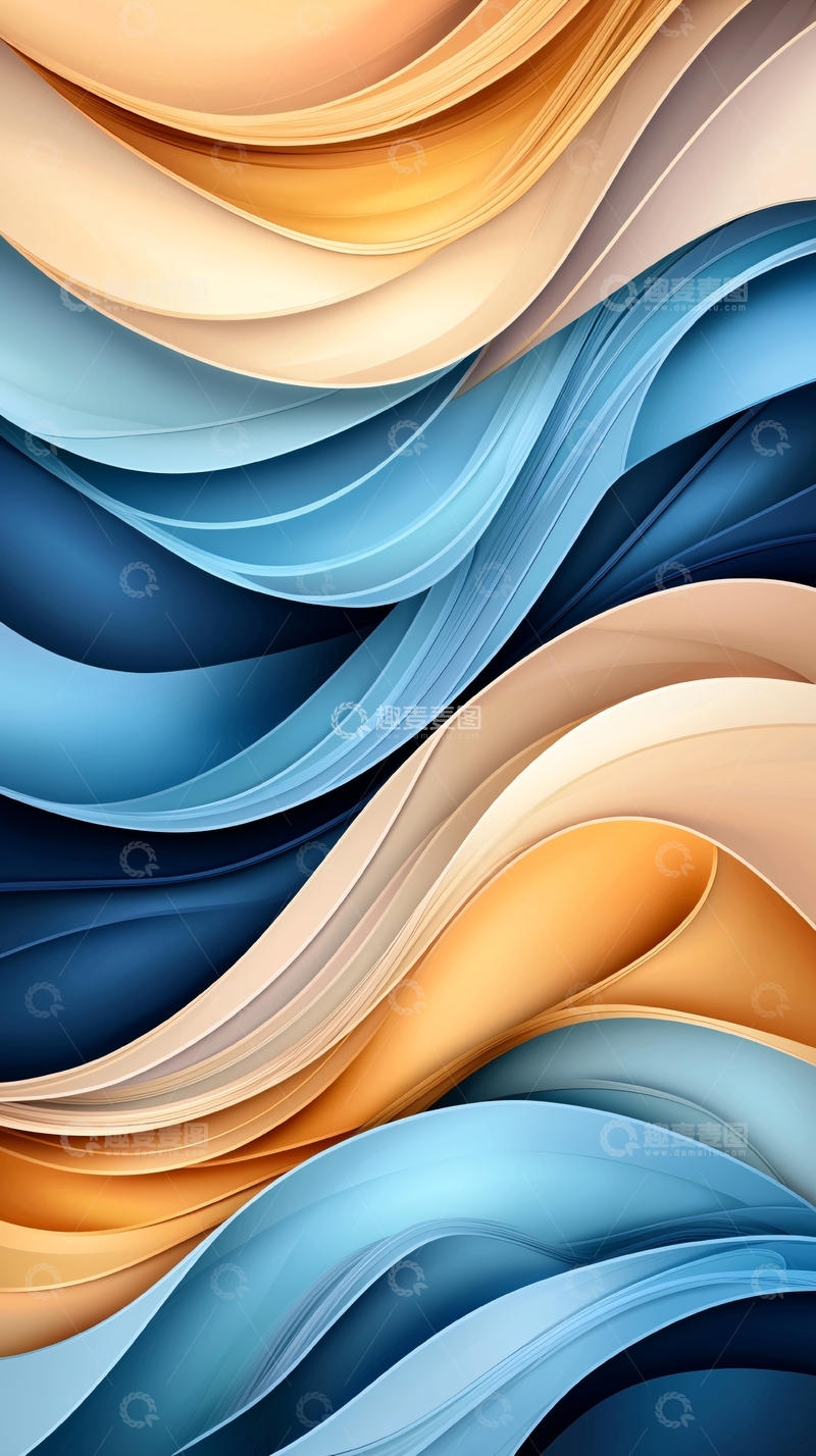 高清大图下载【趣麦麦图】抽象波浪高清图片