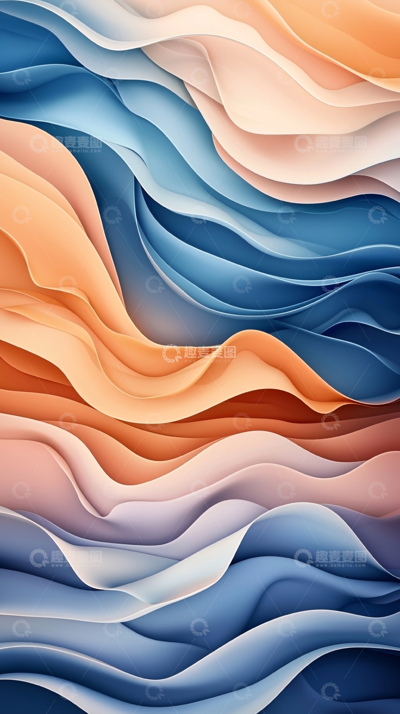 高清大图下载【趣麦麦图】抽象波浪高清图片