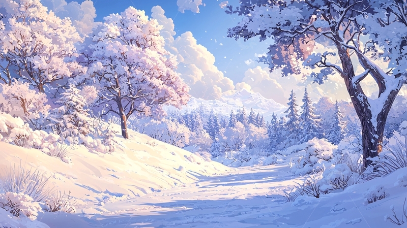 高清大图下载【趣麦麦图】雪覆盖的冬季风景