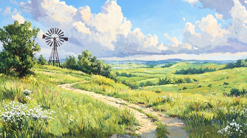 高清大图下载【趣麦麦图】乡村田园风光