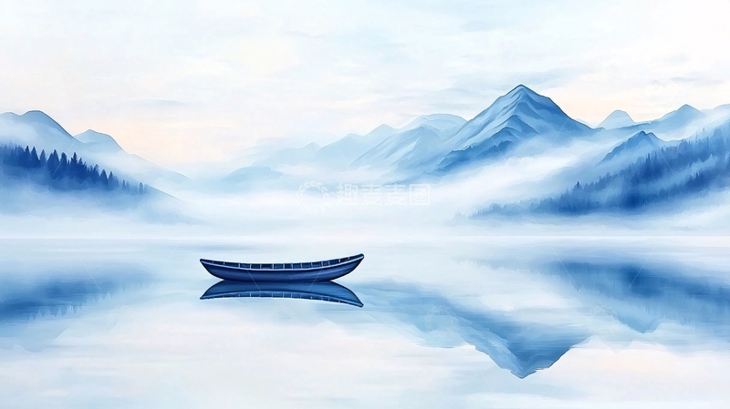 高清大图下载【趣麦麦图】水墨山水画高清图片