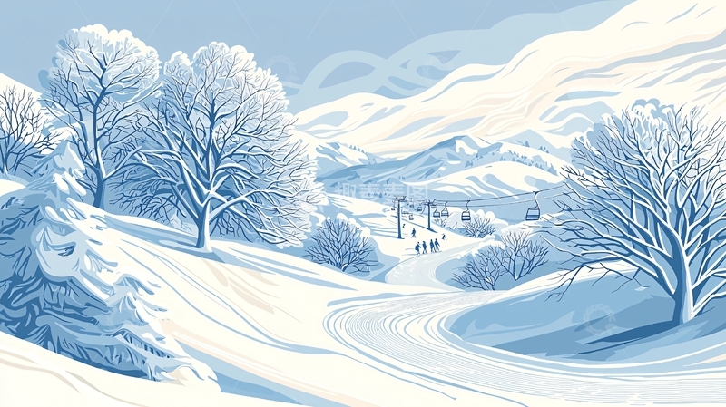 高清大图下载【趣麦麦图】冬季雪山风景图片