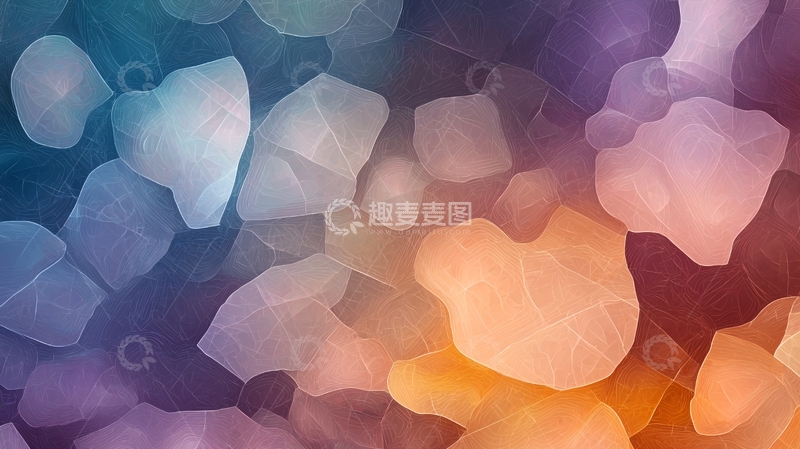 高清大图下载【趣麦麦图】朦胧彩色石头背景