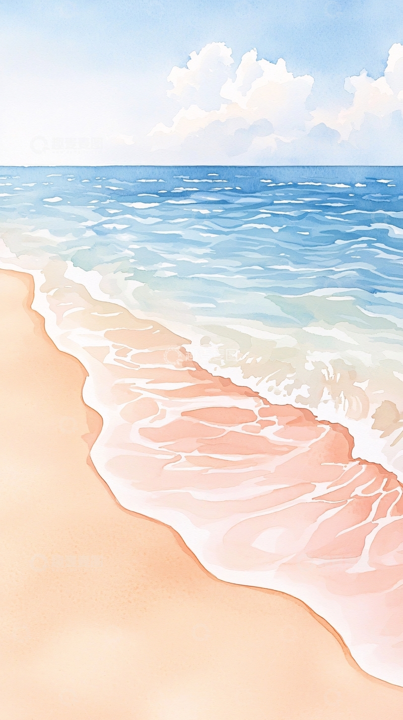 高清大图下载【趣麦麦图】清澈的蓝色海面