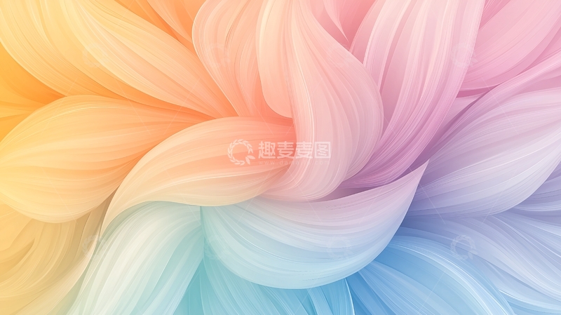 高清大图下载【趣麦麦图】柔和渐变花瓣纹理