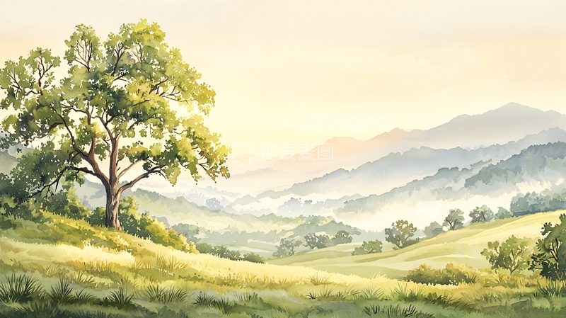 高清大图下载【趣麦麦图】恬静优美的田园风景