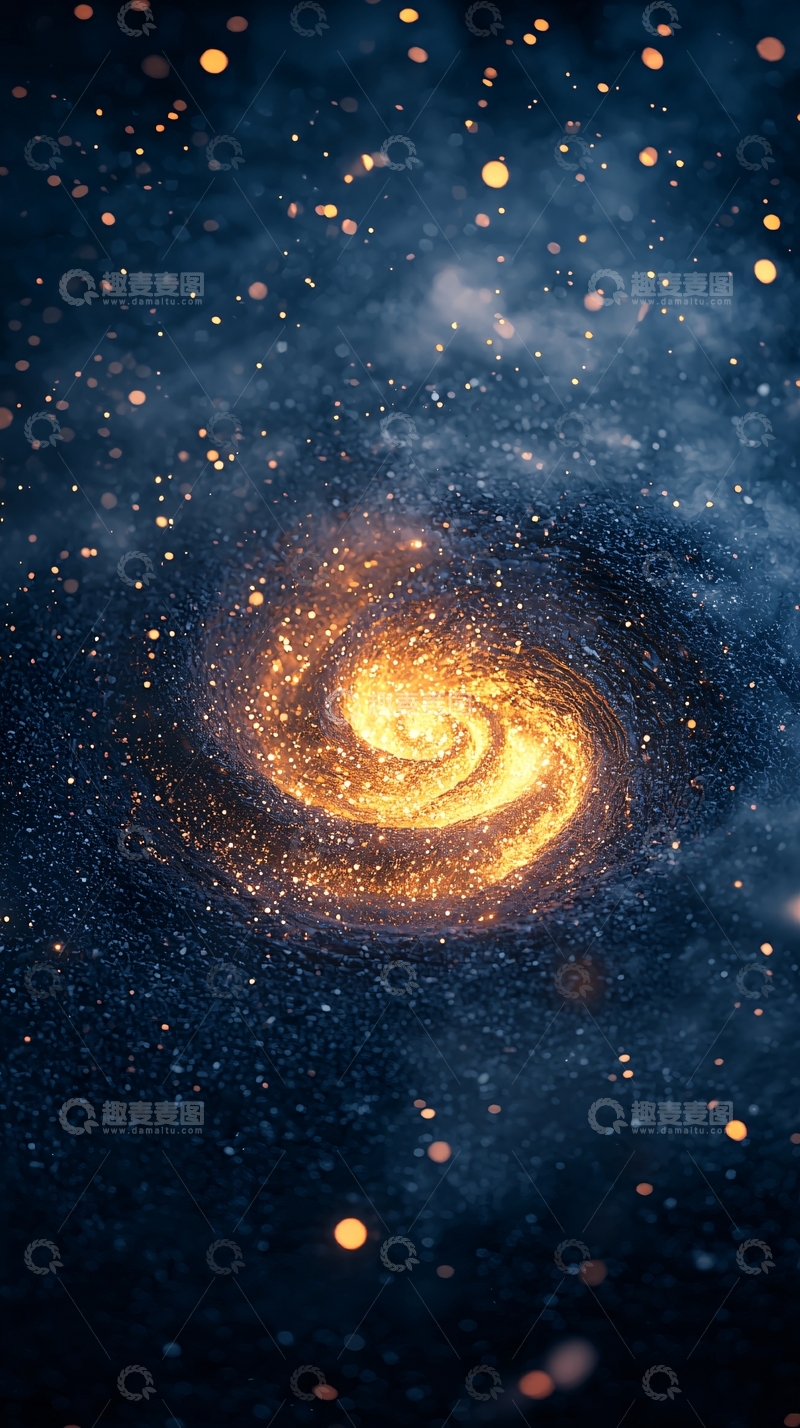 高清大图下载【趣麦麦图】璀璨星河宇宙漩涡