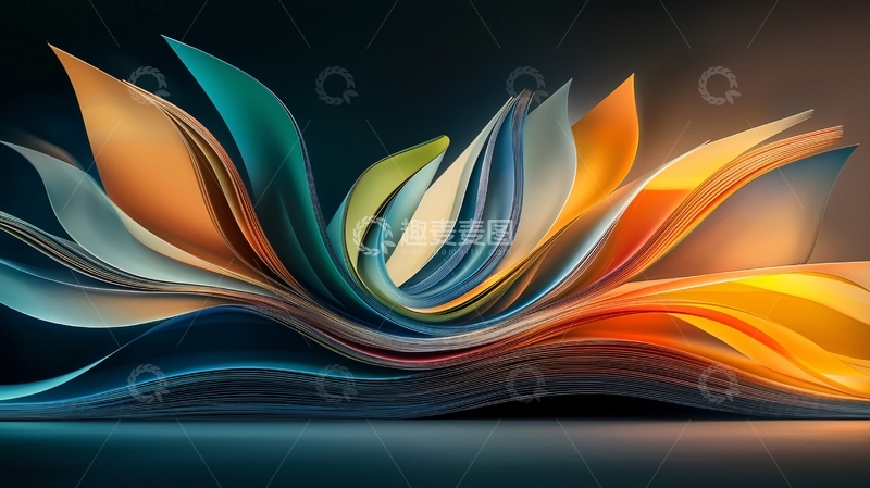 高清大图下载【趣麦麦图】抽象花卉高清图片