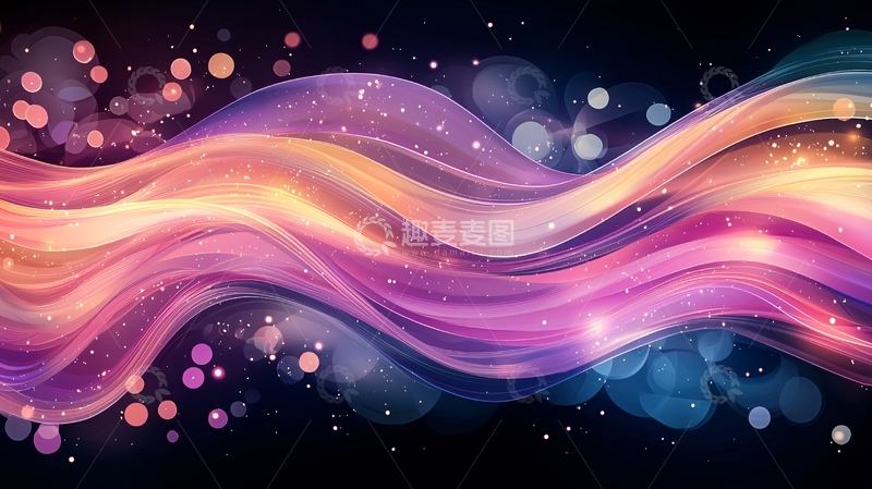 高清大图下载【趣麦麦图】抽象渐变光线背景